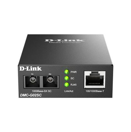 DMC-G02SC/E D-Link RJ45 Ethernet Media Converter, Multi Mode, Multi Mode 550m