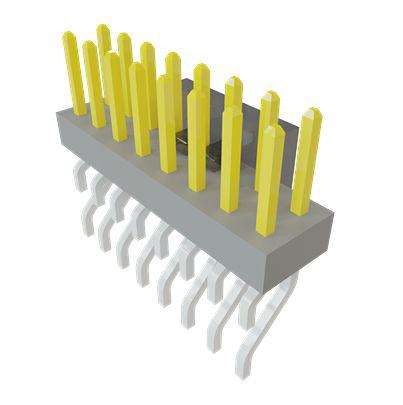 MMT-108-02-L-DH-P-TR Samtec MMT Series Horizontal Surface Mount PCB Header, 16 Contact(s), 2mm Pitch, 2 Row(s), Unshrouded