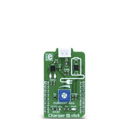 MIKROE-3049 MikroElektronika Charger 2 Click Board Battery Charger for STBC08, STC3100 for Optimal and Reliable Charging of 3.7 V