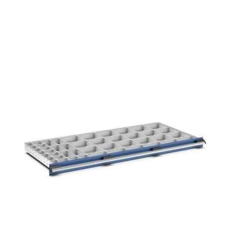 43020815 Bott Polypropylene, Recycled Plastic Storage Rack, 650mm x 1300mm x 75mm, Light Grey