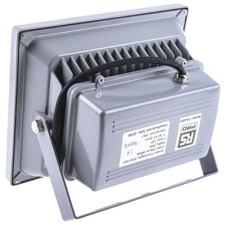 170-4261 RS Pro GM LED Floodlight, 1 LED, 30 W, 2550 → 2850 lm, IP65 85 → 265 V ac