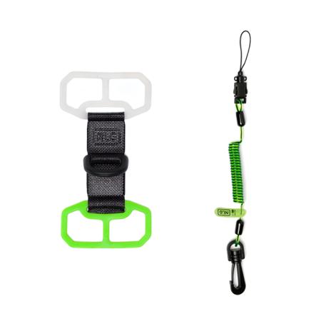 101700 Never Let Go Phone Accessory, Hands Free Kit, Green/White