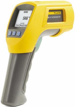 FLUKE 566 Fluke 566 Infrared Thermometer, -40°C Min, +650°C Max, ±1 % Accuracy, °C and °F Measurements