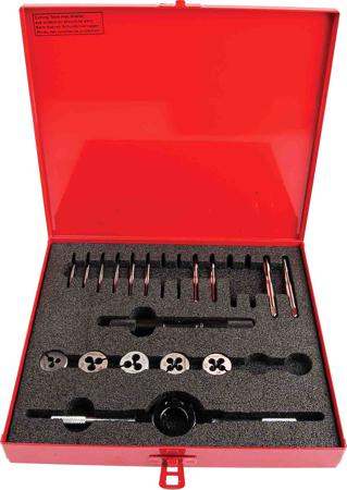 L120 8M Dormer 12-Piece HSS Thread Tap & Die Set, M2 - M6 Taps, M2 - M6 Dies