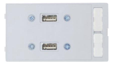 39500020093 HARTING, Panel Mount, Socket- Dual Port Type A 2.0 USB Connector
