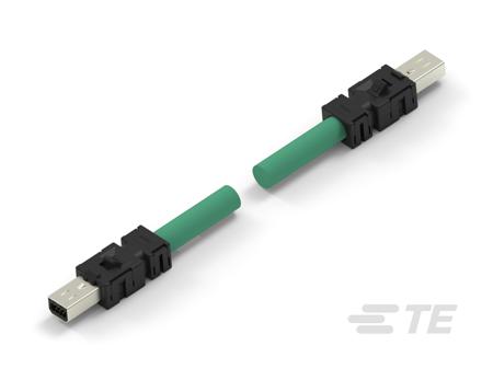 2083110-2 TE Connectivity Straight Mini I/O to Straight Mini I/O Sensor Actuator Cable