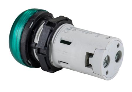 LPMLA3 Lovato , Green LED Pilot Light, Panel Mount, 22mm Cutout, IP66, IP67, IP69K, Round, 12V