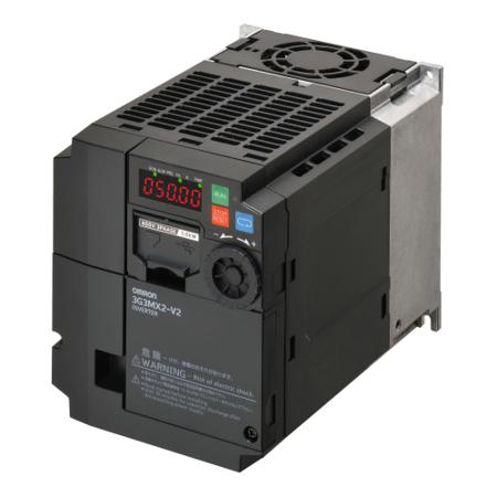 3G3MX2-A4022-EV2 Omron Inverter Drive, 2.2 kW, 3 Phase, 400 V ac, 5.5 A, 3G3MX2 Series