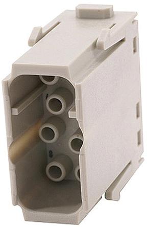 09140082634 HARTING Heavy Duty Power Connector Module, 16A, Male, Han-Modular Series, 8 Contacts