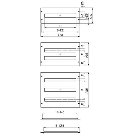 NSYMUC206 Schneider Electric NSYM series 199.5 x 502mm Cover Plate for use with Spacial SF, Spacial SM