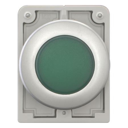 183283-M30C-FL-G Eaton Green Pilot Light, 30mm Cutout M30 Series