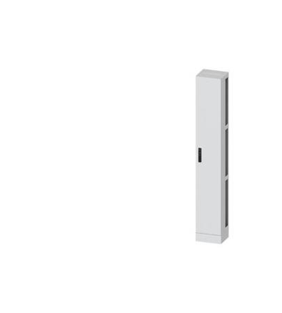 8GK1323-8KP13 Siemens ALPHA 630 Series Steel Single-Door-Door Floor Standing Enclosure, Plain Door Door, IP55, 1950 x 300 x 250mm