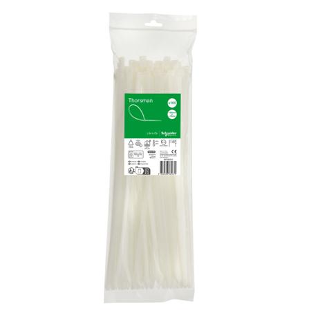 IMT46424 Schneider Electric Cable Tie, , 380mm x 7.6 mm, Clear Nylon, Pk-1