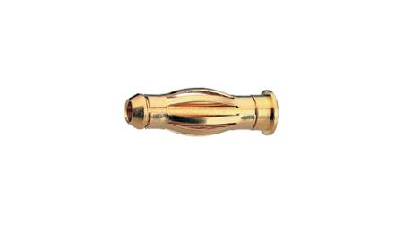 24-0110 Staubli Gold Plug Banana Connector, 2mm Connector, Solder Termination, 25A, 30 → 60V, Gold Plating