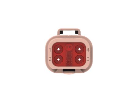 DT04-4P-TE09 TE Connectivity, DT04-4P Automotive Connector Plug Brown Cable 4 Way, Cable Termination