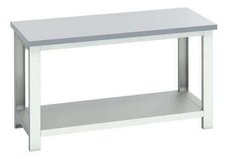 41003670-16V Bott 41003670.16V Sheet Steel Workbench, 450kg Max Load, Adjustable Height, 840mm x 750mm x 1500mm
