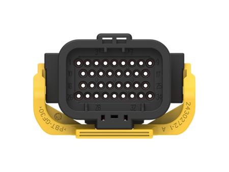 2430273-1 TE Connectivity, SUPERSEAL Automotive Connector Plug Black Cable Mount 34 Way, Through Hole Termination