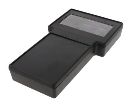 1592ETCDBK Hammond 1592 Series Black ABS Hand Held Enclosure, Integral Battery Compartment, Display Window, IP68, 130 x 234 x 34mm