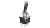 3-6437630-9 Toggle Switch DPDT On-On, 6 A @ 250 V ac, Panel Mount