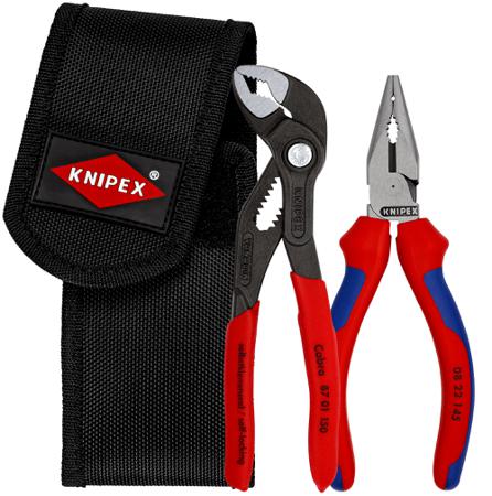 00 20 72 V06 Knipex 2-Piece Plier Set, Straight Tip, 159 mm Overall