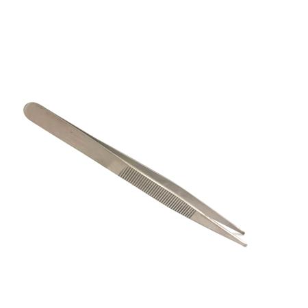 429-749 RS PRO 120mm, Low Carbon Austenitic Steel, Flat; Serrated, Tweezer