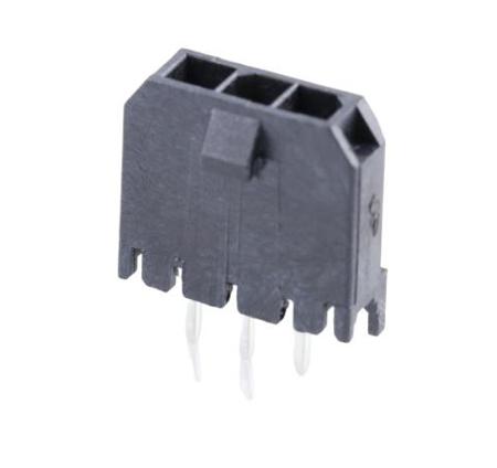 436500328 Molex 43650 Series Vertical Through Hole PCB Header, 3 Contact(s), 3 mm Pitch, 1 Row, Shrouded
