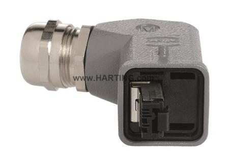 09451151104 HARTING Cat5 Plug, 4 Way, Male, Han A, Cable Mount