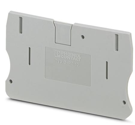 3212057 Phoenix Contact D-PT 10 Series End Cover for Use with Modular Terminal Block