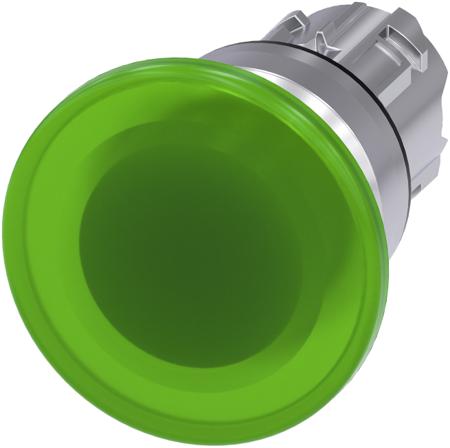 3SU1051-1BD40-0AA0 Siemens SIRIUS ACT 3SU10 Series Green Momentary Push Button Head, 22mm Cutout, IP66, IP67, IP69K