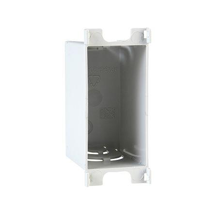 MGU8.601 Schneider Electric Unica White Polyamide 6 Back Boxes, IP20, Fixing Clip Mount, 1 Gangs, 50 x 35 x 26.5mm