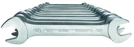6078350 Gedore 12-Piece Spanner Set, 6x7, 8x9, 10x11, 12x13, 14x15, 16x18, 17x19, 20x22, 21x23, 24x26, 27x32, 30x34 mm, 31Crv3