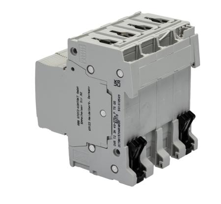 2CTB815704R0800--OVR-T2-3N-40-275s-P-TS-QS ABB, OVR 275 V Maximum Voltage Rating 40kA Maximum Surge Current Surge Protection Device, DIN Rail