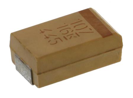 T491D107K016AT KEMET 100μF MnO2 Tantalum Capacitor 16V dc, T491 Series