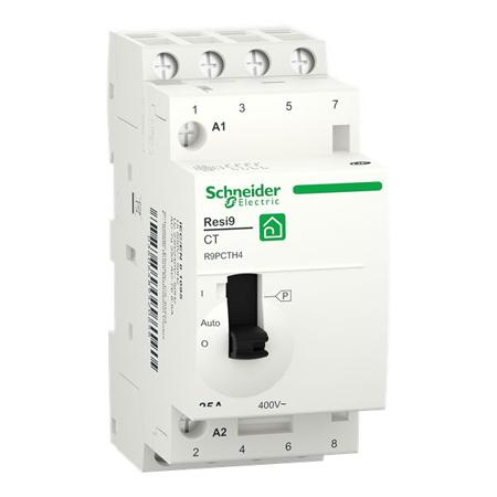 R9PCTH4 Schneider Electric Resi9 R9PC Contactor, 220 V Coil, 4-Pole, 25 A, 1.6 W, 4NO, 400 V
