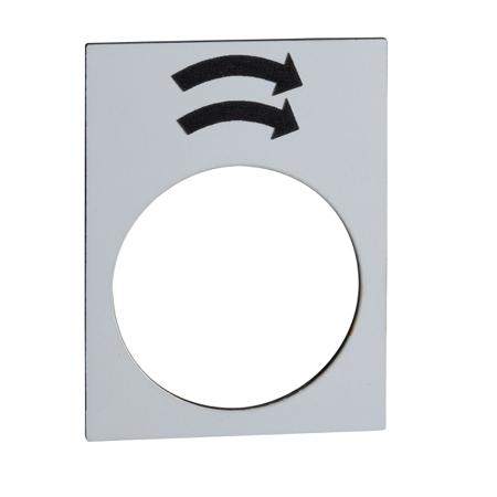 ZB2BY4920 Schneider Electric Legend for Use with XACA, XACB, XACM, None, Arrow