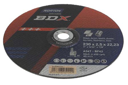 66252831494 Norton Cutting Disc Aluminium Oxide Cutting Disc, 230mm x 2.5mm Thick, P36 Grit