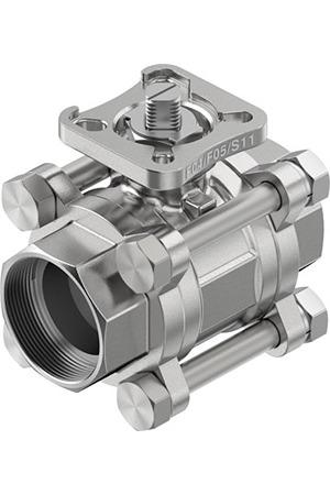 VZBE-11-4-WA-63-T-2-F0405-V15V15 Festo Stainless Steel Ball Valve, Ball Valve, Flanged, 32mm, 63bar Operating Pressure