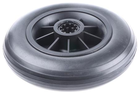 680-3858 RS PRO Black Rubber Puncture Proof Trolley Wheel, 100kg
