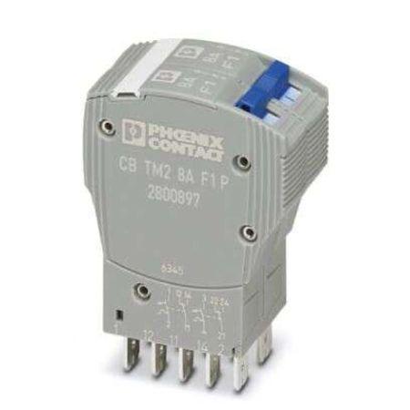 2800897 Phoenix Contact Thermomagnetic Device Circuit Breaker Thermal Circuit Breaker - CB 2 Pole 80V dc Voltage Rating, 8A
