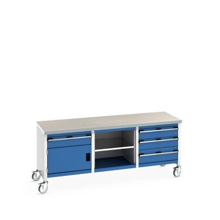 41002129-11V Bott 41002129.11V Portable Sheet Steel Workbench, 840mm x 750mm x 2000mm