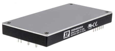 QSB35048S48 XP Power QSB350 DC-DC Converter, 48V dc/ 7.3A Output, 36 → 75 V dc Input, 350W, PCB Mount, +100°C Max Temp -40°C