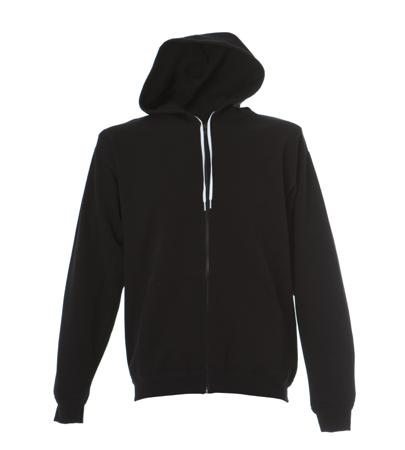 989243-M-BLACK JRC 989243 Black 20% Polyester, 80% Cotton Sweat Shirt M
