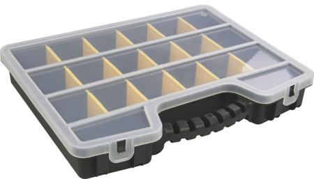 435-0179 RS PRO 17 Cell Black, Transparent PP, Adjustable Compartment Box, 60mm x 395mm x 305mm