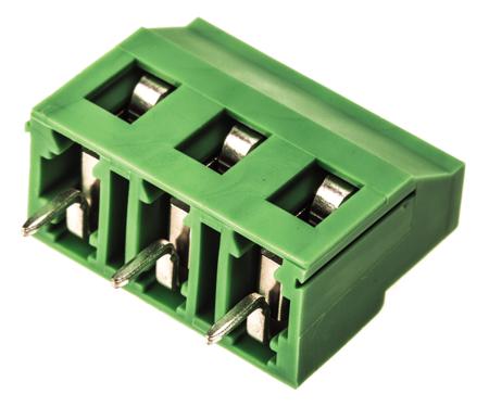1731734 Phoenix Contact GMKDS 3/3-7.62 Series PCB Terminal Block, 3-Contact, 7.62mm Pitch, Wave Soldering, 1-Row, PCB