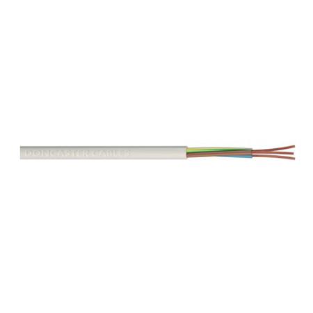606-154 RS PRO Power 0.75 mm² 4 Core Power Cable, White Polyvinyl Chloride PVC, 100m