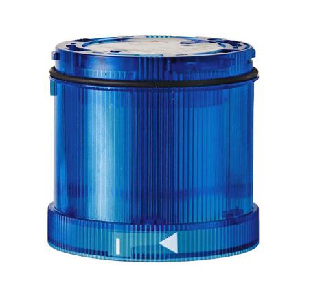 64456055 Werma 644 Series Blue Flashing Effect Signal Tower for Use with Signal Tower, 24 V dc, LED Bulb, Vdc, IP65