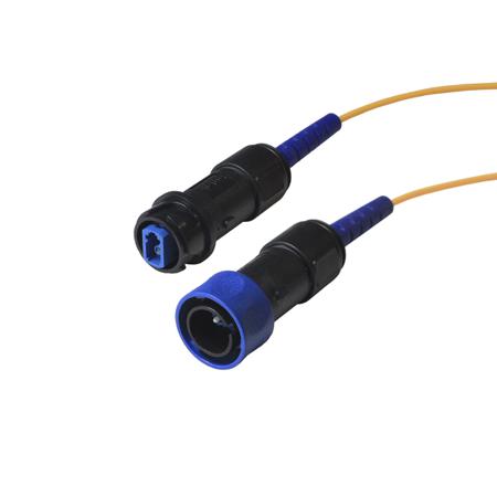 PXF4054AAC Bulgin LC to LC Simplex Single Mode OS1 Fibre Optic Cable, 9.5/125μm, Yellow, 25m