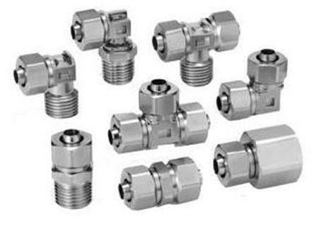 KFG2L0425-01S SMC Pneumatic Elbow Threaded-to-Tube Adapter, R 1/8 Male, Push In 4 mm