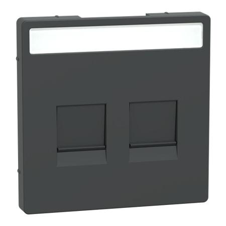 MTN4564-6034 Schneider Electric Anthracite 2 Gang Cover Plate