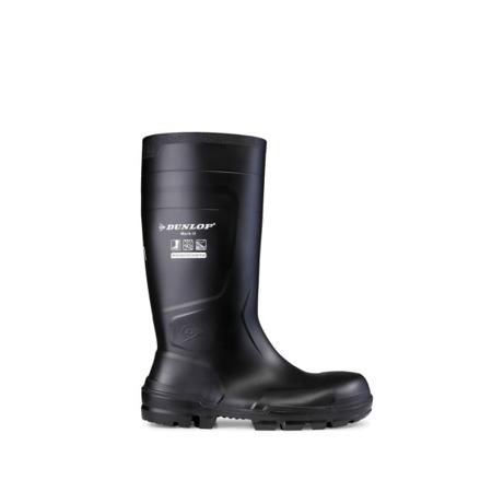 NB2HD01-42 Dunlop WORK-IT FULL SAFETY Black Steel Toe Capped Unisex Safety Boots, UK 8, EU 42
